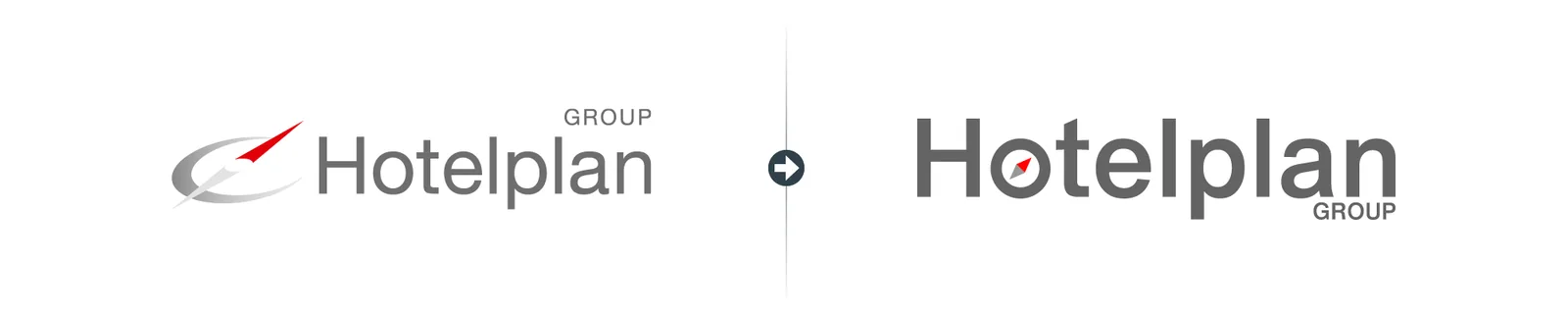 Old and new Hotelplan Group logo