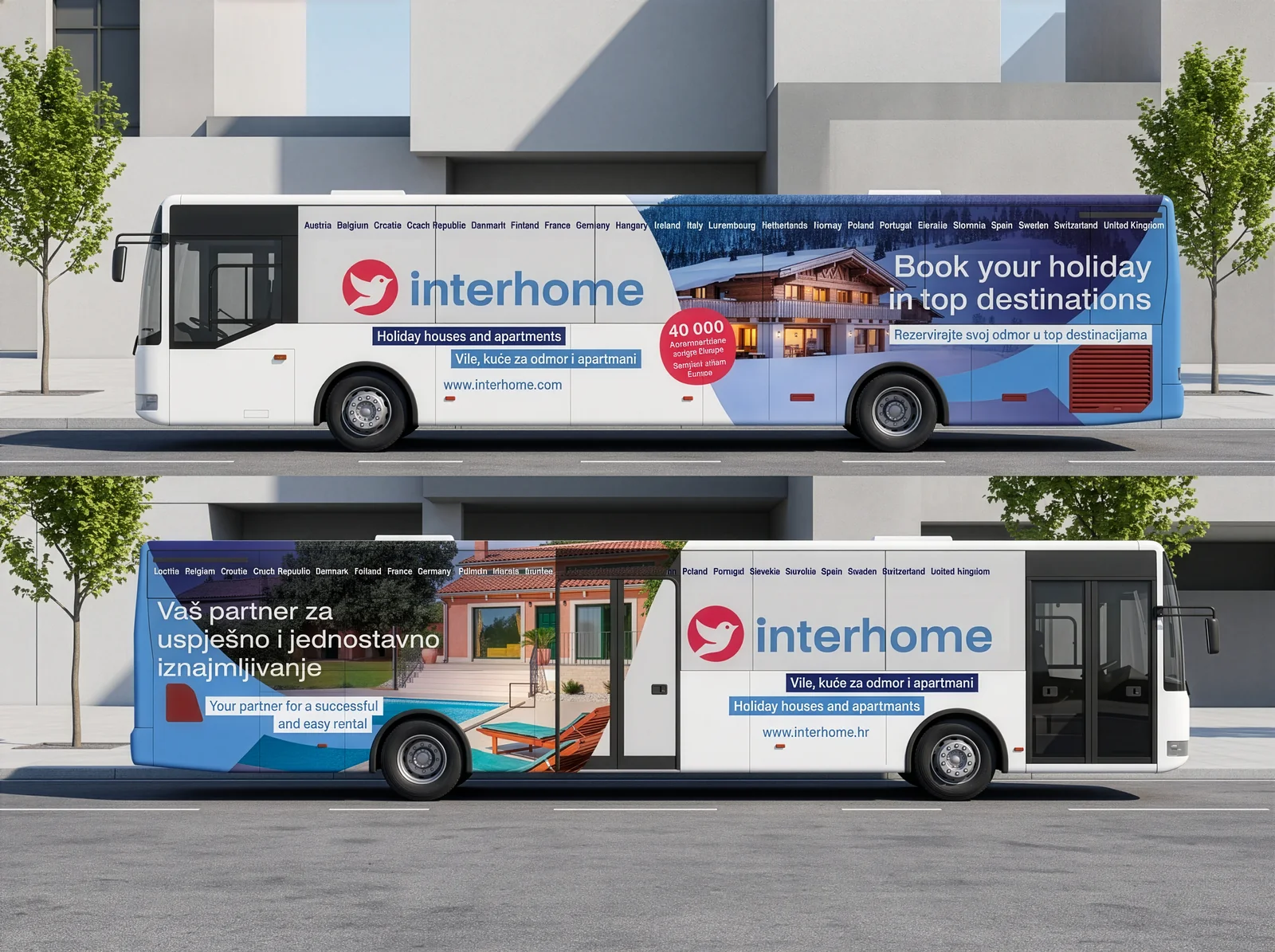 Interhome Bus Advertising, Croatia